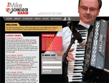 Tablet Screenshot of mikeschneiderband.com